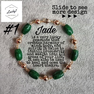 Investment Precious Metals✓△COD Jade Lucky Charm Bracelet Gemstone