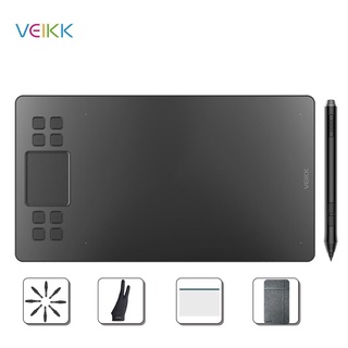 VEIKK A50 10x6 inch Graphics Drawing Tablet with 8192 levels Battery-Free Passive Pen Pressure Sensi