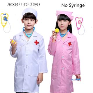 Kids Children Halloween Doctor Nurse Role play Cosplay Costume Medical Uniform for Toddler Boys Girls Birthday Gift