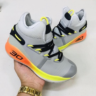 CURRY-6 BASKETBALL SHOES kids highcut shoes