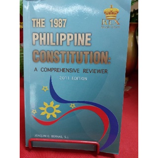 The 1987 Philippine Constitution: A Comprehensive Reviewer( by. Bernas, 2011 edition)