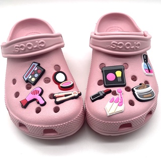 【9 pcs】Makeup theme jibbitz Set Shoe charms Crocs Shoe Accessories jibbitz set for crocs Croc accessories