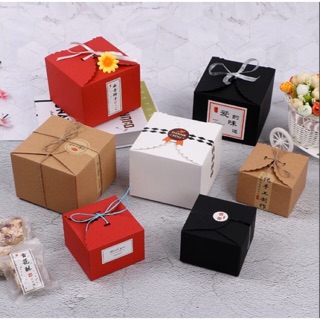 5 pcs Square Boxes in 2 sizes and in 4 colors