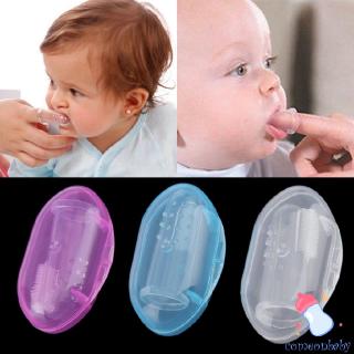 Baby Kids Silicone Finger Toothbrush With Case Included