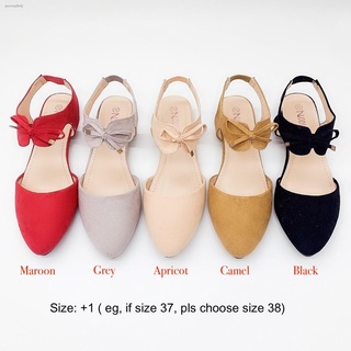 ✁Pointed Closed Toe Suede Flat Sandals