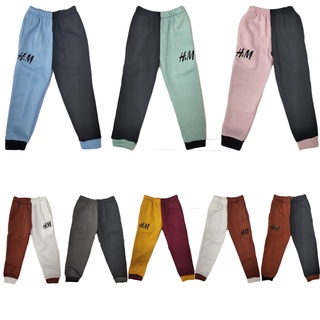 JB50 Two Toned Kid's Wear Stylish Jogger Pants For Girls