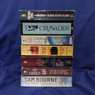 Heavy Paper Back Novels by Various Authors preloved books JUJOph