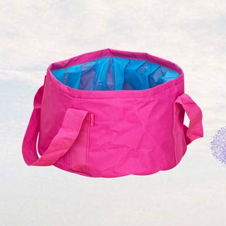 1 Pc 15L Outdoor Folding Basin Portable Multifunctional Water Container Collapsible Folding Bucket f