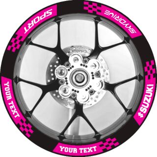 SUZUKI SKYDRIVE SPORTS MAG/RIM DECALS/STICKER (pair wheels)