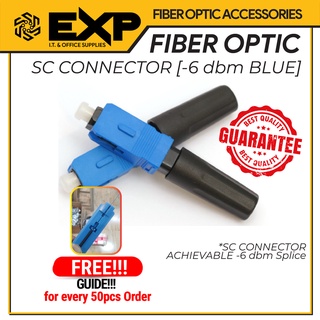 FIBER OPTIC - SC CONNECTOR (BLUE) 10pcs/Order