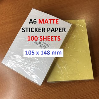 100 Sheets A6 Sticker Paper Matte Waybill 80gsm