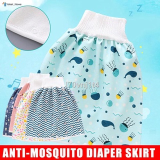 Comfy Childrens Diaper Skirt Shorts 2 in 1 Waterproof Leak-proof Washable Baby Kid Diaper Skirt Pant