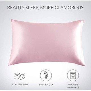 Dharlyns Satin Silk Pillowcase for Hair and Skin, 1-Pack - Size (18x28 inches) /Sofa Pillow Case