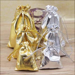 20pcs 7x9cm 9x12cm 11x16cm Adjustable Jewelry Packing silver/ gold drawstring Velvet bag,Wedding Gift Bags & Pouches (1)