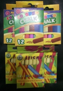 HBW Colored Chalk - 12pcs/box Anti Allergy/Non toxic/Less dust (5)