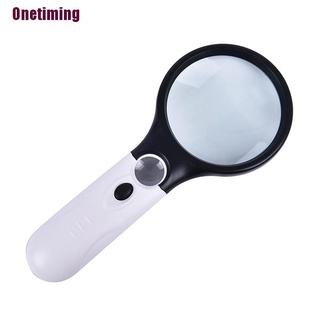 Otph 45X Magnifying Glass with Light Handheld Magnifier Magnifying Glass Lens Super