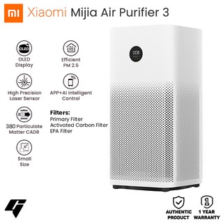 Xiaomi Mi Smart Air Purifier 3 Freshener OLED Touch Display with EPA and Primary Filter