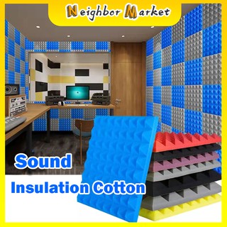 DIY Studio Acoustic Soundproof Foam Pyramid Sound Absorption Treatment Panel Tile Protective Sponge (1)