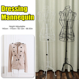 Iron Dress Cloth Mannequin Demountable Support Female Mannequin Model Stand Adjustable for Tailors Garment Display