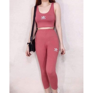 KELLY Casual terno crop top and terno pants ladies coordinates jogging pants for women | #M02
