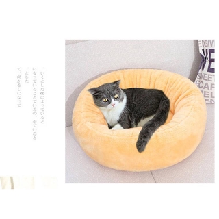 Dog Cat Pet Bed Pet Dog Cat Calming Pet Bed Warm Soft Plush Round Cozy Nest Comfortable Sleeping Mat (5)