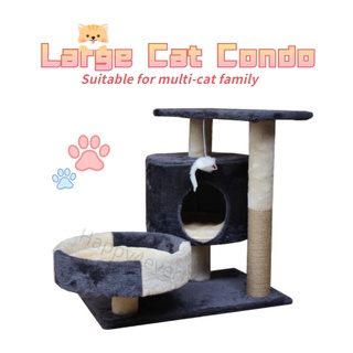 Large Cat House Condo Cat Tree Tower Bed Climbing Scratchers Board Sisal Cat Scraching Post Stand