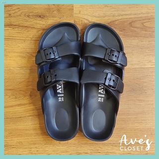[wholesale]*mga kalakal sa stock*◕[Aves Closet] AVERY Birkenstock Inspired 2 STRAPS Slippers Sandals (2)
