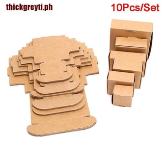 kraft box◐【thickgreyti】10Pcs/Set Kraft Paper Cube Box Wedding Favor Candy Gift Party Supply Craf