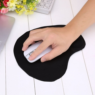 Desktop Computer Laptop Mouse Pad Black Wrist Pad