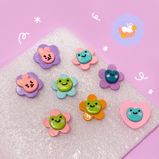 Handmade Clay Pins - Flower Friends! | pomelo paints co.