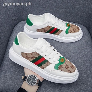 Men s shoes autumn McQueen s new trend white shoes men s Korean casual canvas shoes wild men and women the same sneakers