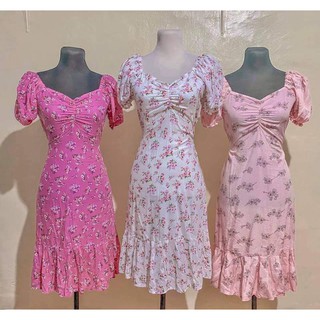 Olivia Maxi Puff Dress Different prints (Challis Fabric or Silk) (2)