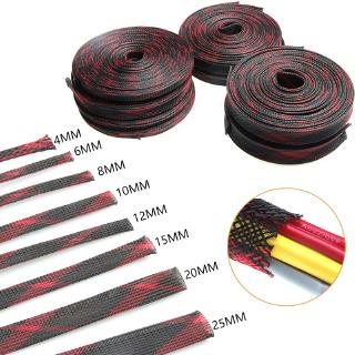 Insulation 10M cable wire Braided Sleeve 8 Sizes Expandable Cable protection Sleeves Wire Gland Cables (1)