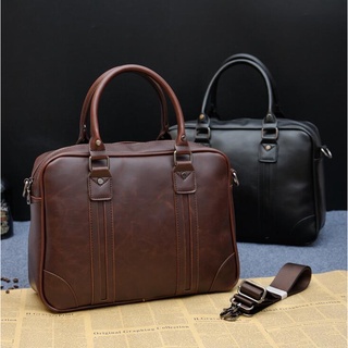 ♙✓﹊European and American men's handbag business messenger bag shoulder computer briefcase trend