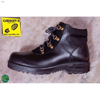 Featured☌✥Gibson ‘s G901” Safety Shoes Protective Gear Steel Toe Black & Brown (1)