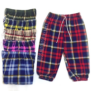 Checkered Jogger Pants for Kids 'UNISEX’ (1-3 Years Old) — Cotton Spandex