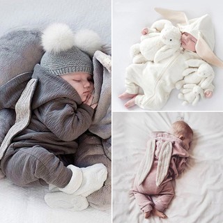 ❥☀✿SEEAutumn Winter Newborn Baby Boy Girl Clothes Rabbit Ears (1)