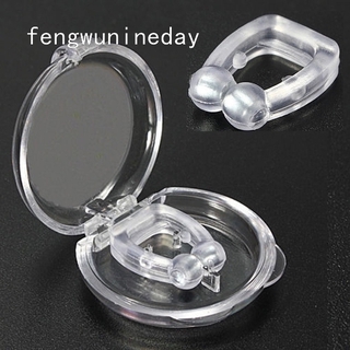 Fengwu Nose Clip Stop Snoring Anti Snore Sleep Magnetic Silicone Sleep Aid Care