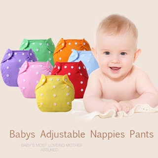 Washable Baby Cloth Adjustable Diapers Nappies Pants