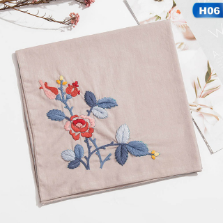 DIY Vintage Handkerchief Cotton Embroidered Lace Handkerchief Embroidery Supplies Handcraft Supplies (7)