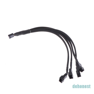 DET PWM Fan Splitter 4pin Adapter Cable 1 to 1 2 3 4 Computer CPU Fan Splitter Cable