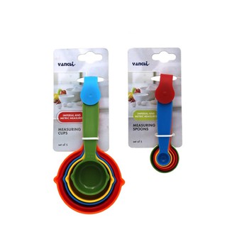 5Pcs/Set Colorful Flour Mixing Measuring Spoons Nesting Cups Kitchen Baking Tool