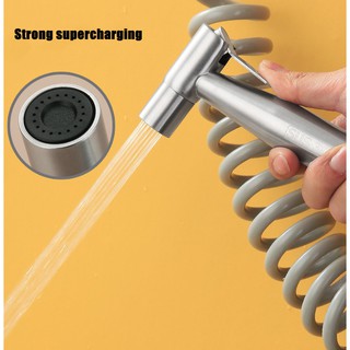 SUS 304 stainless steel 3-in-1 toilet spray gun telephone shower hose bidet set