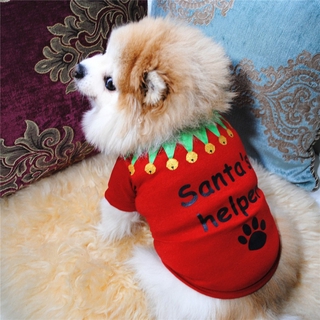 Christmas Pet Dog Clothes Cotton Shirt For Pet Puppy Tee Shirts Dogs Costumes Cat Tank Top Vest