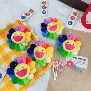 <24h delivery> W&G Special offer Japanese Cute Sunflower Cartoon Plush Brooch Badge