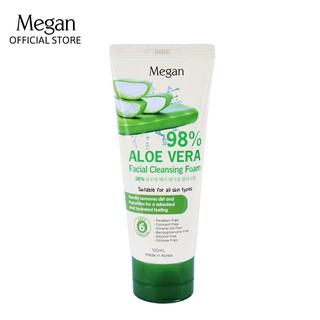 Megan 98% Aloe Vera Facial Cleansing Foam 100ml