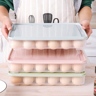 ✠✲COD 24 Grid Portable Egg Storage Box Egg Fresh Box Refrigerator Tray Container