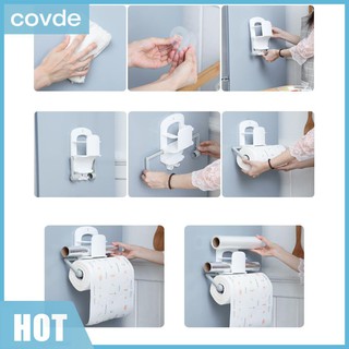 covde◡̈ Kitchen Tissue Holder Roll Paper Hanger Rack Bathroom Toilet Storage Accessories (4)