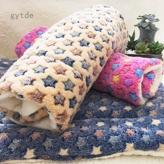 Pet Blanket Dog Bed Cat Mat Soft Coral Fleece Winter Thick Sleeping Bed