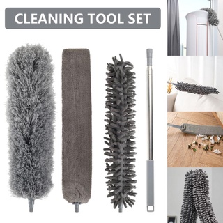Feather Duster Microfiber Duster Gray Dust Duster Cleaning Furniture Feather Duster